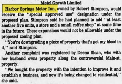 Best Western Of Harbor Springs (Harbor Springs Motor Lodge, Harbor Springs Motor Inn) - June 1976 Owner Gets Variance (newer photo)